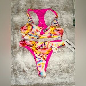 NWT Tinibikini Swimwear Set- Medium high cut cheeky